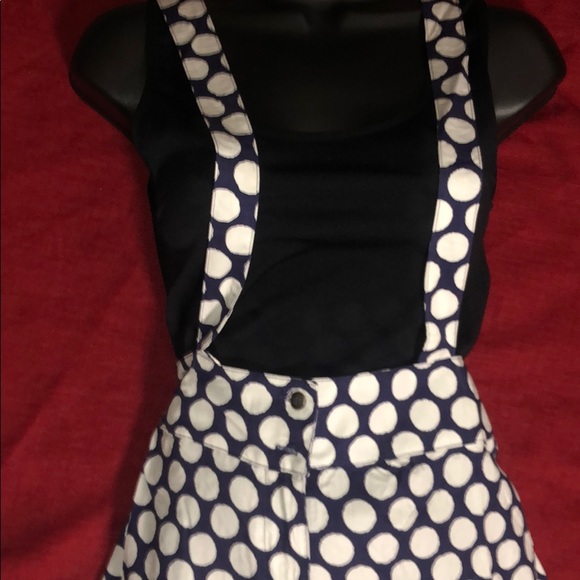 Polka Dots Overall Pants - Picture 3 of 8